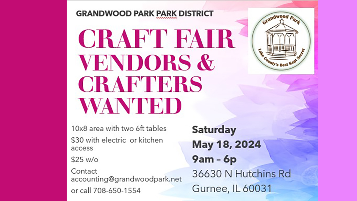 Grandwood Park Park District Craft Fair